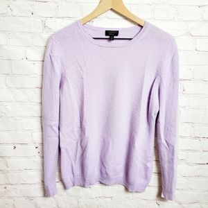 Lilac Crewneck Cashmere Sweater